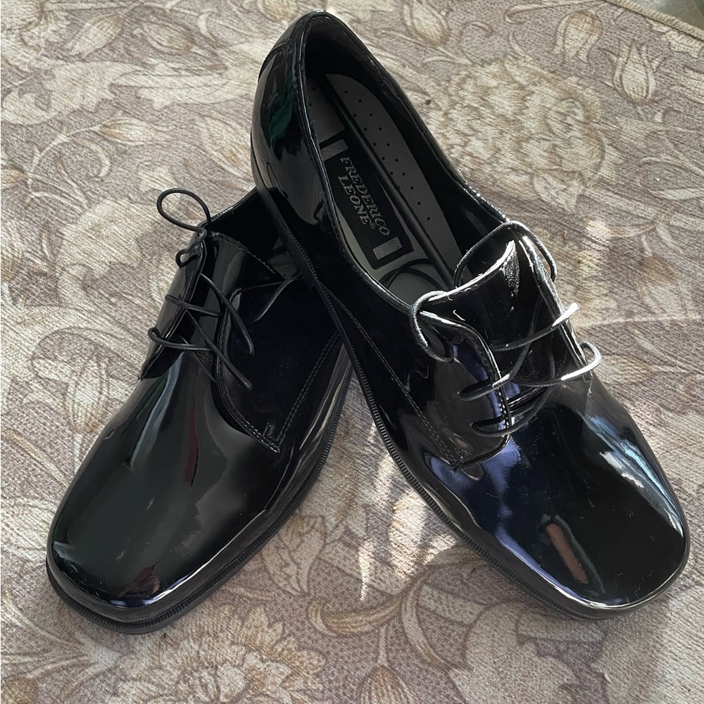 Frederico Leone Black Tuxedo Shoes